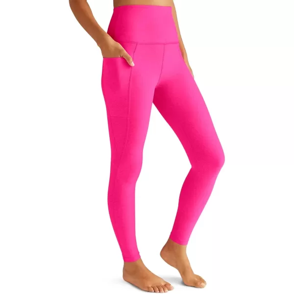 imageBeyond Yoga Womens Spacedye Out of Pocket HighWaisted Midi LeggingPink Punch Heather