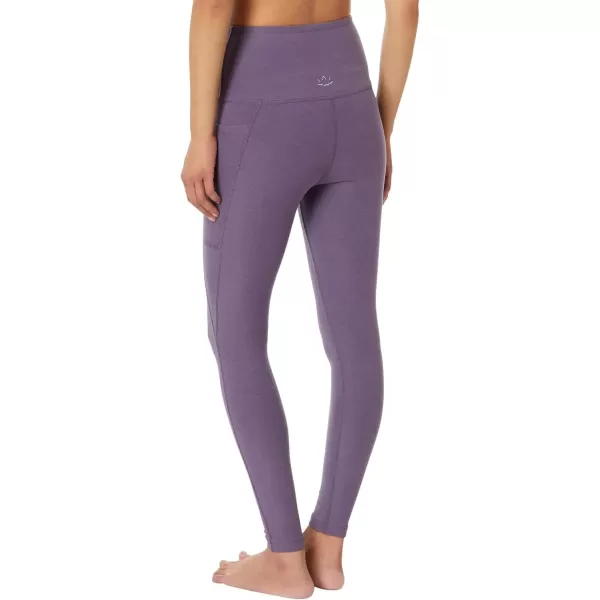 imageBeyond Yoga Womens Spacedye Out of Pocket HighWaisted Midi LeggingPurple Haze Heather