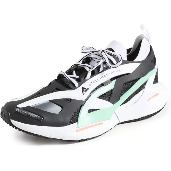 imageadidas by Stella McCartney Womens Solarglide SneakerCore BlackFootwear WhiteBliss Green