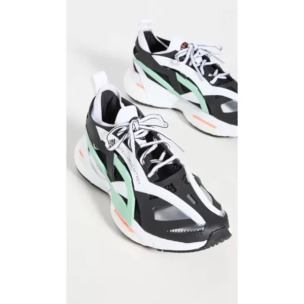 imageadidas by Stella McCartney Womens Solarglide SneakerCore BlackFootwear WhiteBliss Green