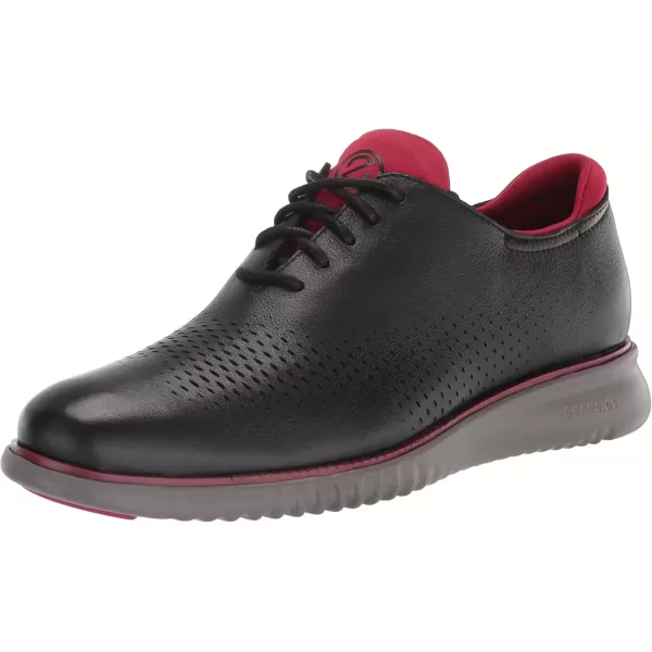 imageCole Haan Mens 2Zerogrand Laser Wingtip OxfordBlackRio RedCharcoal