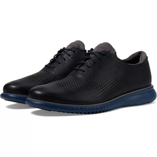 imageCole Haan Mens 2Zerogrand Laser Wingtip OxfordBlueberryPavementEnsign Blue