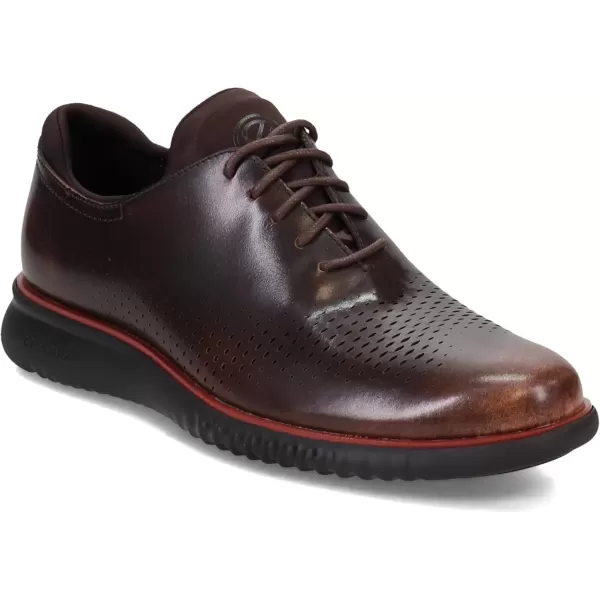 imageCole Haan Mens 2Zerogrand Laser Wingtip OxfordDark ChocolateBlack