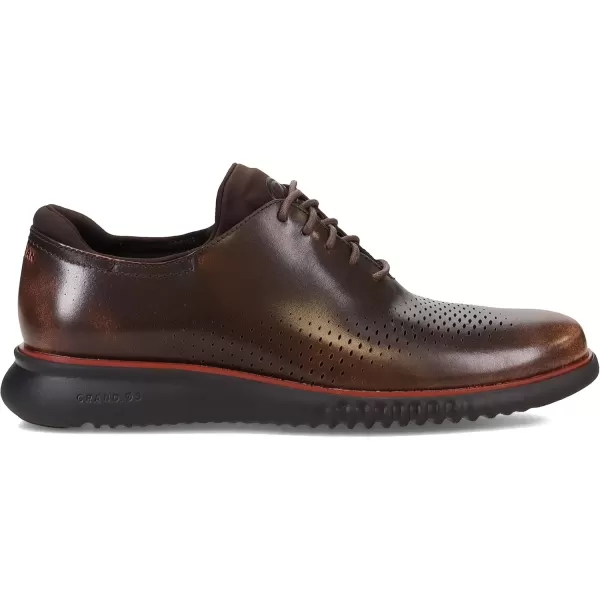 imageCole Haan Mens 2Zerogrand Laser Wingtip OxfordDark ChocolateBlack