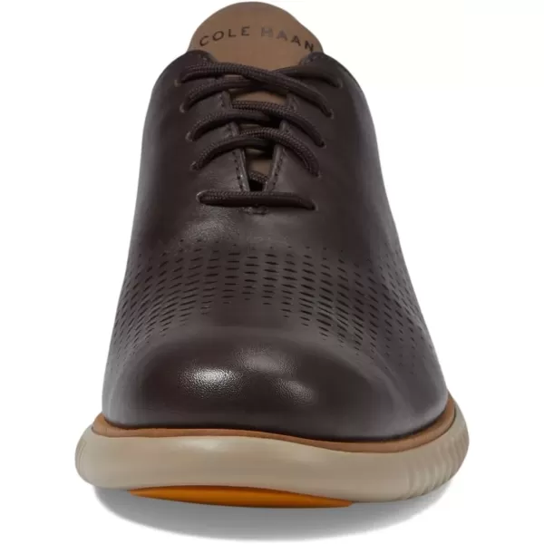 imageCole Haan Mens 2Zerogrand Laser Wingtip OxfordDark ChocolateCobblestone