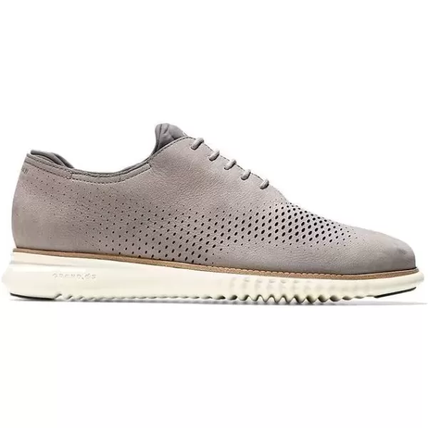 imageCole Haan Mens 2Zerogrand Laser Wingtip OxfordIronstone NubuckIvory