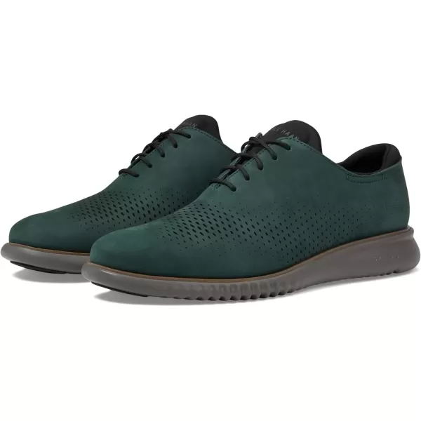 imageCole Haan Mens 2Zerogrand Laser Wingtip OxfordScarab NubuckAventurineTornado