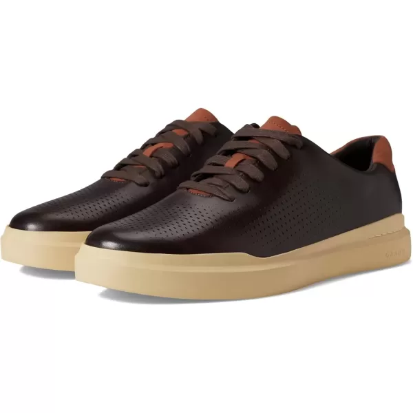 imageCole Haan Mens Grandpro Rally Laser Cut SneakerChestnut Dark Chocolate