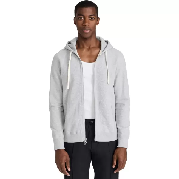 imageMens MidWeight Terry Full Zip HoodieHeather Grey