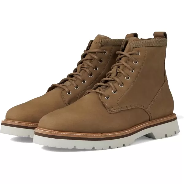 imageCole Haan Mens American Classics Plain Toe Waterproof BootStone GrayEgret Waterproof