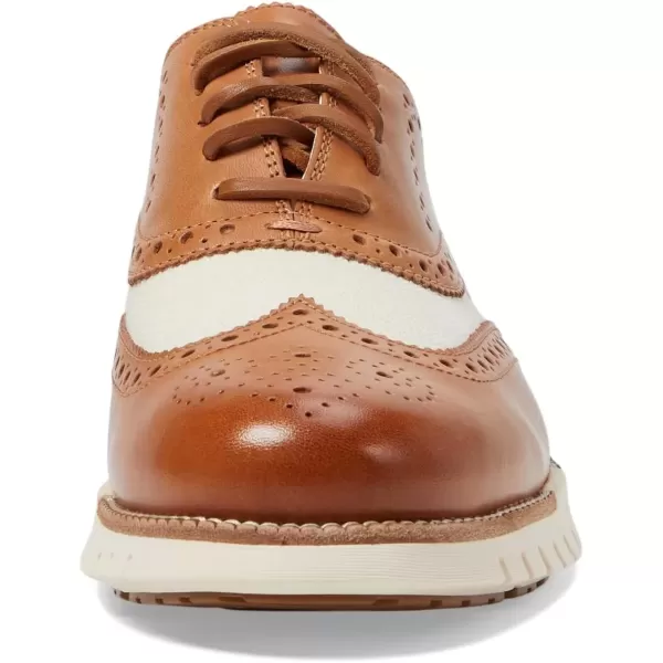 imageCole Haan Mens ZEROGRAND Remastered Plain Toe OxfordPecanHempIvory