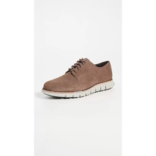 imageCole Haan Mens Zergrand Remastered Plaintoe OxfordsLava SuedeDrizzle