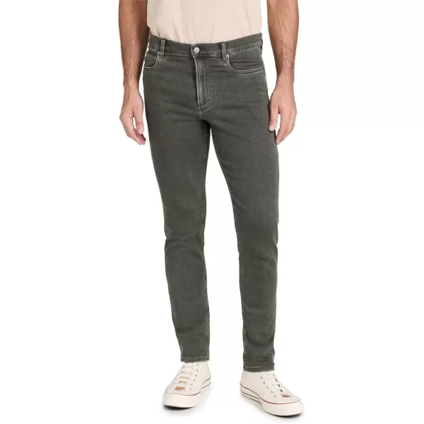 imageFaherty Mens Stretch Terry 5 Pocket JeansFall Olive