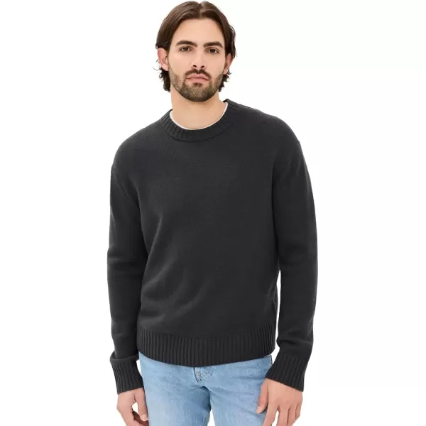 imageFRAME Mens Cashmere Crew Neck SweaterDark Grey