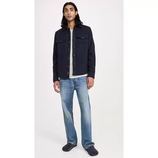 imageFaherty Mens Range High Pile Fleece Lined CPO JacketNavy Shadow Twill