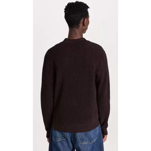 imageMadewell Mens Merino Cam Johnny Collar PoloChocolate