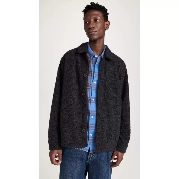 imageMadewell Mens Teddy Shirt JacketBlack Coal