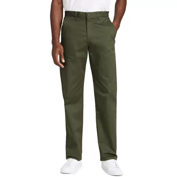 imageNaked ampamp Famous Mens Straight Chino PantsKhaki Green