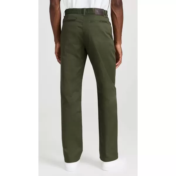 imageNaked ampamp Famous Mens Straight Chino PantsKhaki Green