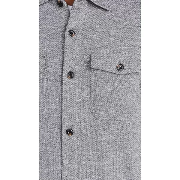 imageFaherty Mens Inlet Knit Shirt JacketMedium Grey Melange