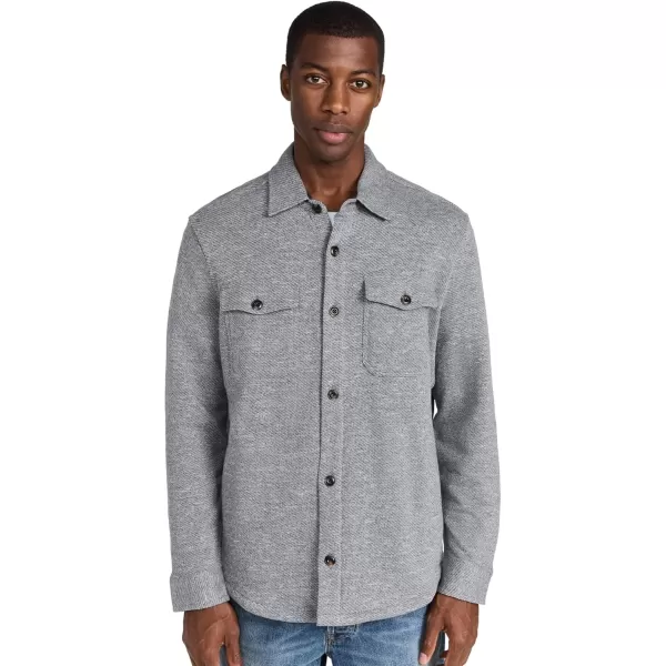 imageFaherty Mens Inlet Knit Shirt JacketMedium Grey Melange