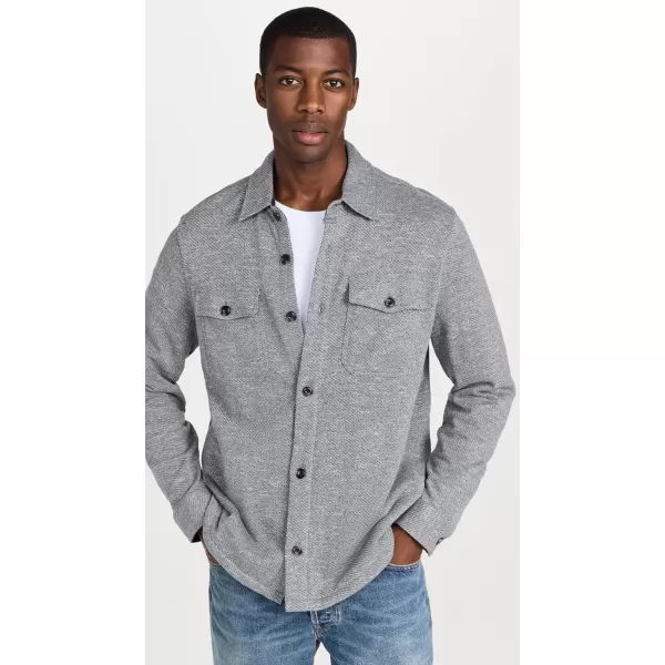 imageFaherty Mens Inlet Knit Shirt JacketMedium Grey Melange