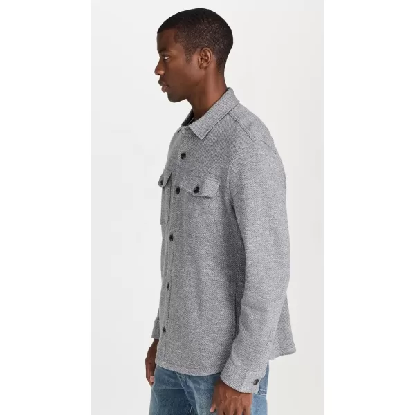 imageFaherty Mens Inlet Knit Shirt JacketMedium Grey Melange