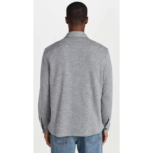 imageFaherty Mens Inlet Knit Shirt JacketMedium Grey Melange