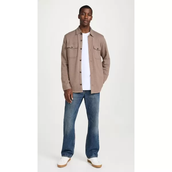 imageFaherty Mens Inlet Knit Shirt JacketWalnut Melange