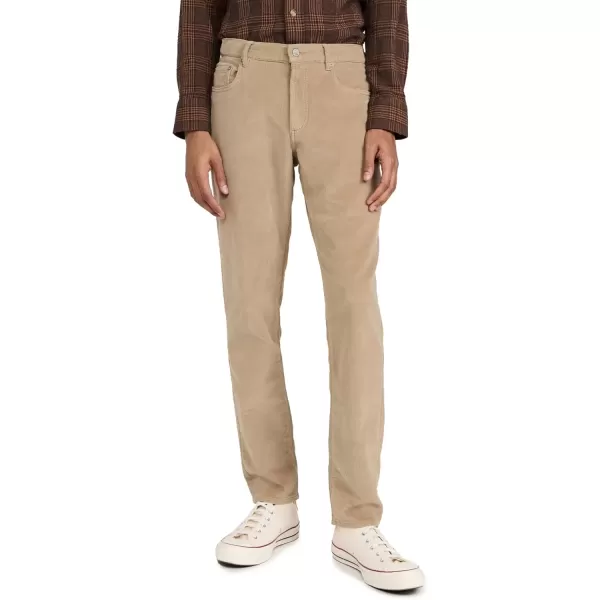 imageFaherty Mens Stretch Terry Corduroy 5 Pocket PantsBarley