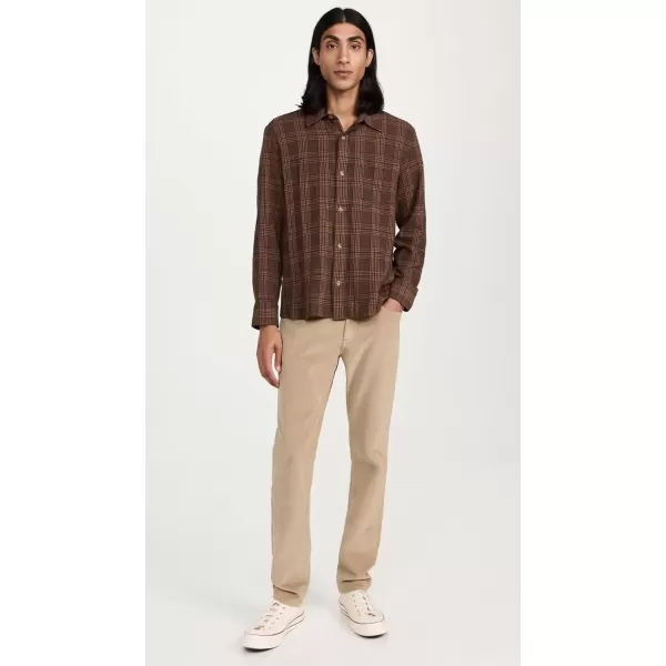 imageFaherty Mens Stretch Terry Corduroy 5 Pocket PantsBarley