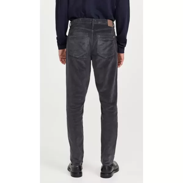 imageFaherty Mens Stretch Terry Corduroy 5 Pocket PantsWashed Charcoal