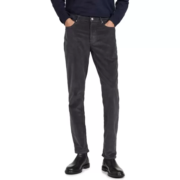 imageFaherty Mens Stretch Terry Corduroy 5 Pocket PantsWashed Charcoal