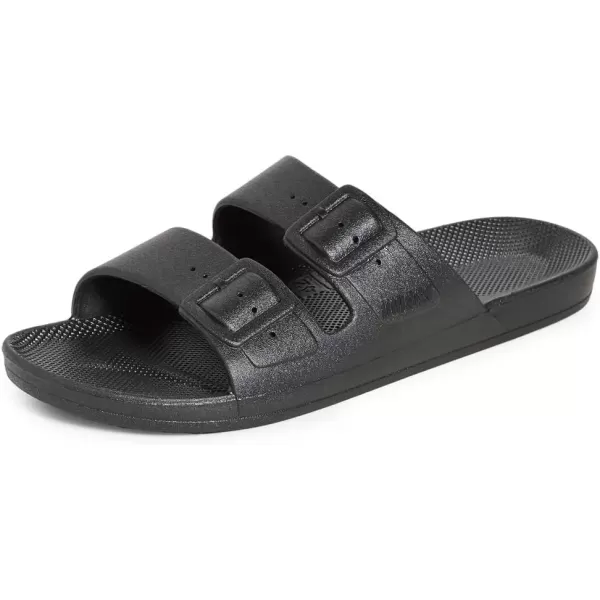 imageFreedom Moses Womens Open Toe Slide SandalBlack