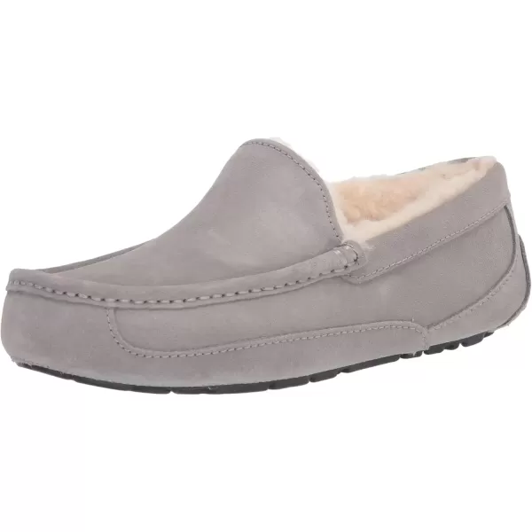 imageUGG Mens Ascot SlipperLight Grey  Amazon Exclusive