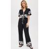 imageRails Womens Emmie PantsBlack Ivory Palm Trees