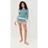 imageSolid ampamp Striped Womens The Manny SweaterEvergreen  Sky Stripe