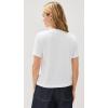 imageVince Womens Short Sleeve Mock Neck TeeOptic White