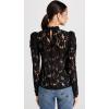 imageWAYF Womens Emma Puff Sleeve Lace TopBlack