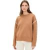imageEnglish Factory Womens Whip Stitch SweaterCamelIvory
