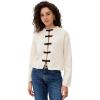 imageLine ampamp Dot Womens Tess CardiganCreamNavy