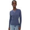 imageVince Womens Rib Long Sleeve HenleyDk Peri