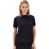imageVince Womens Short Sleeve Mock Neck TeeCoastal
