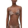 imageVitamin A Womens Gia Triangle Bathing Suit Bra Top Swimsuit SeparateLuxe Leopard