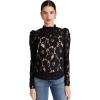 imageWAYF Womens Emma Puff Sleeve Lace TopBlack