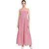 imageWomens Square Neck Maxi DressRed Gingham