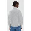 imageMadewell Womens Fluffy Wool Balham Hi Low TurtleHthr GreyIvory Tipping
