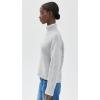 imageMadewell Womens Fluffy Wool Balham Hi Low TurtleHthr GreyIvory Tipping