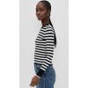 imageMadewell Womens London 2 Way Zip CardiganBlackWhite Stripe