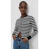 imageMadewell Womens London 2 Way Zip CardiganBlackWhite Stripe